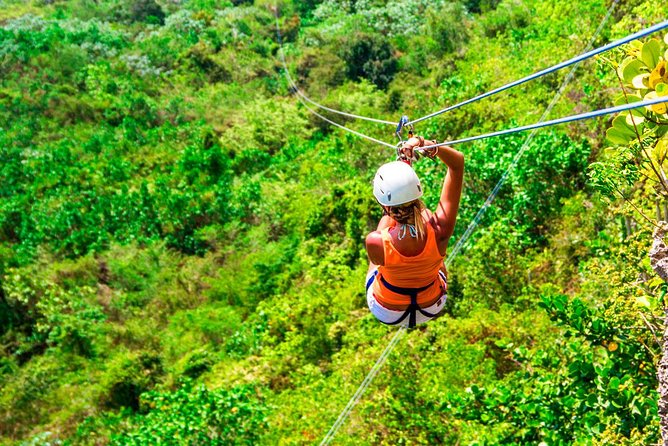 Private Zip - Line Samana With Playa El Valle Lunch and Expert Local Tour Guide
