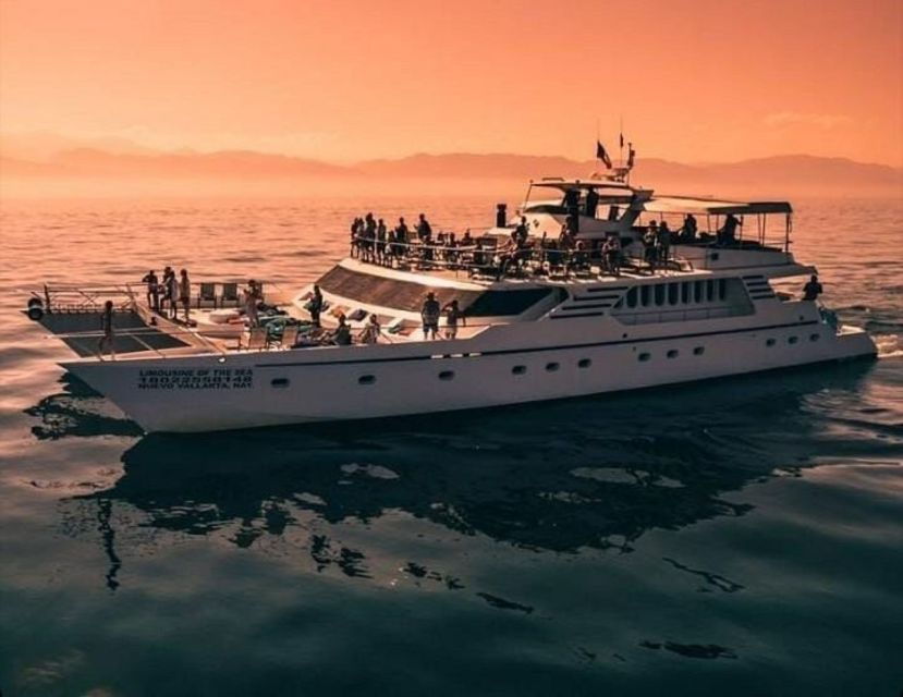 Puerto Vallarta: Mega Yacht Whale Watching Sunset Cruise