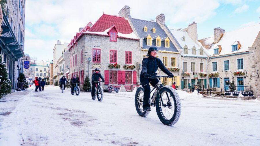 Quebec City: Old Quebec Guided Fat Bike Tour With Hot Drink