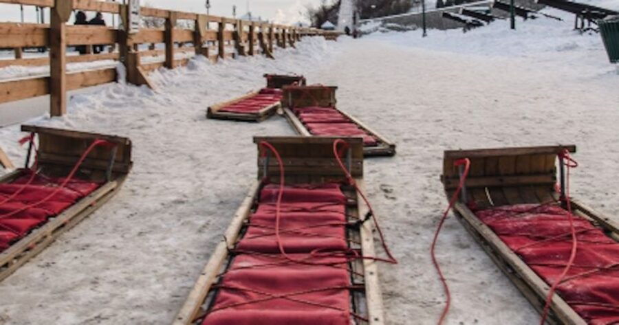 Quebec City: Old Quebec Toboggan Ride With Hot Chocolate