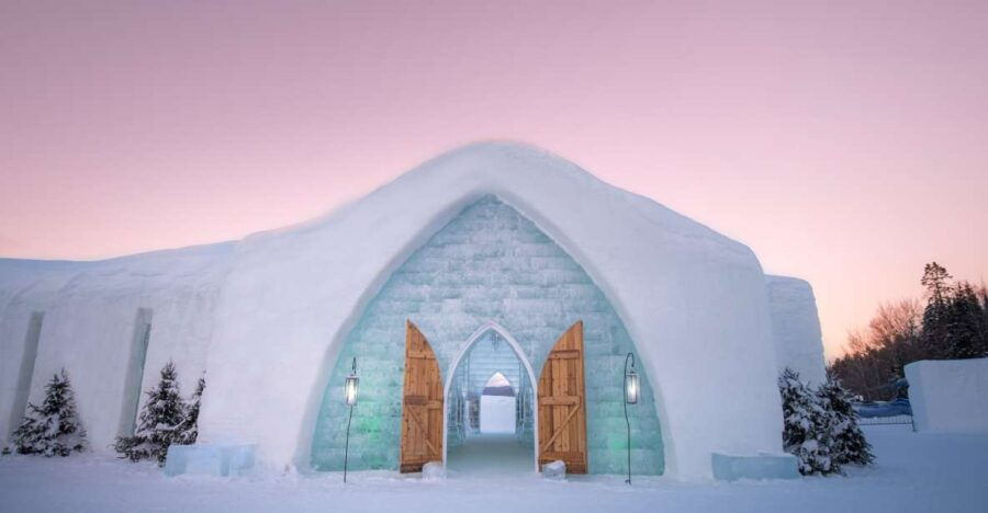 Quebec: Ice Hotel Entrance Ticket With Transportation