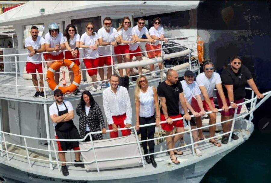 Rhodes: Bay to Bay Swimming Cruise, Greek Buffet Included