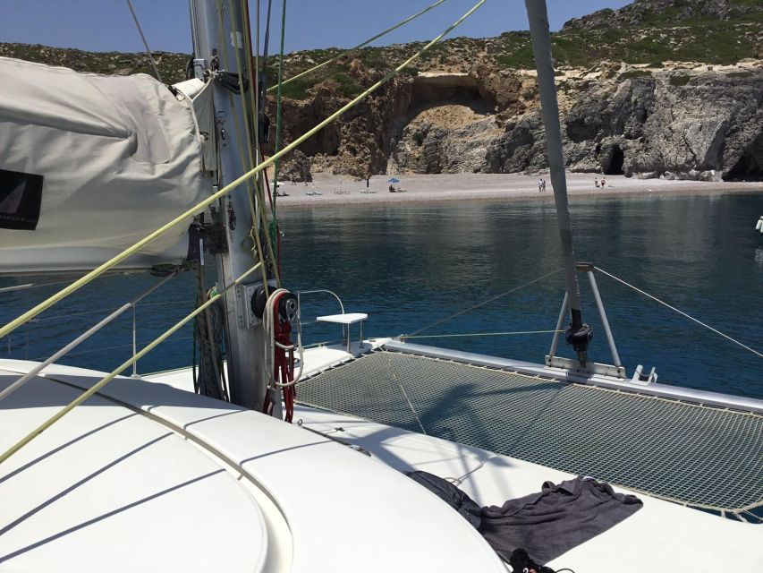 Rhodes: Catamaran Full Day Cruise With Food and Drinks