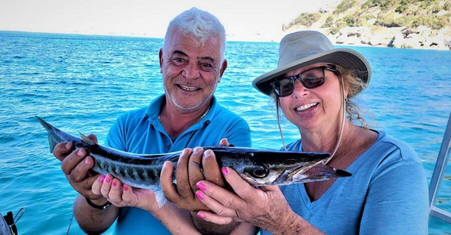 Rhodes: Fishing Trip With Professionals-Snorkelling & BBQ
