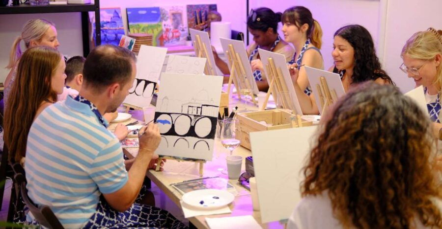 Rome: Tipsy Painting Class With Fine Wine & Arts - Good To Know