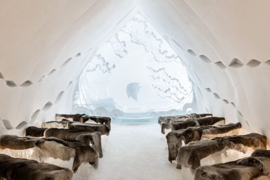 Rovaniemi: Snow Sauna Experience With Dinner