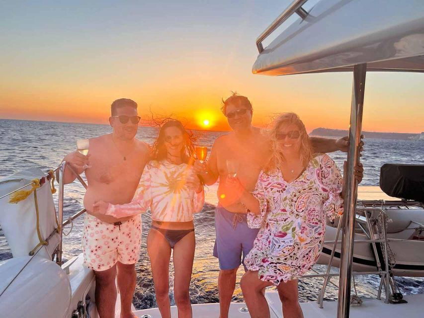 Santorini: Luxury Sunset Cruise With Dinner and Drinks - Booking and Logistics