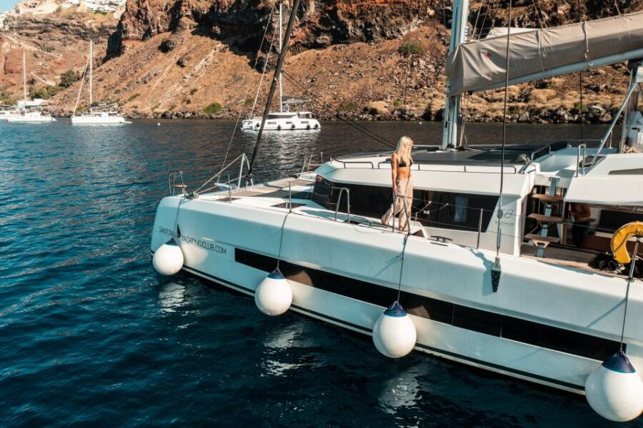 Santorini: Majestic Catamaran Cruise With Meal and Drinks - Good To Know