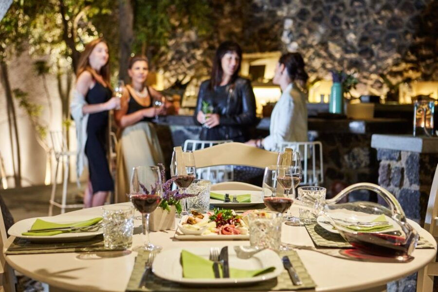 Santorini: Night Hike, Wine Tasting, and Greek Dinner