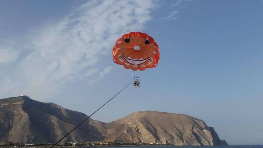 Santorini: Parasailing Flight Experience at Black Beach