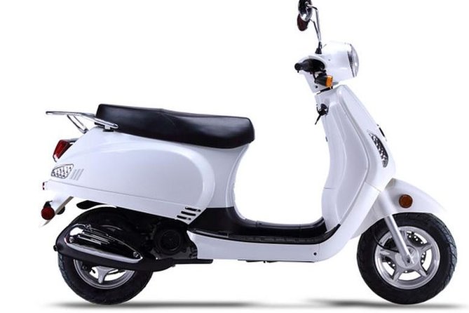Scooter Rental for 4 Hours Plus 1 Hour Free and 2 Passengers Retro "Lucky" 49cc