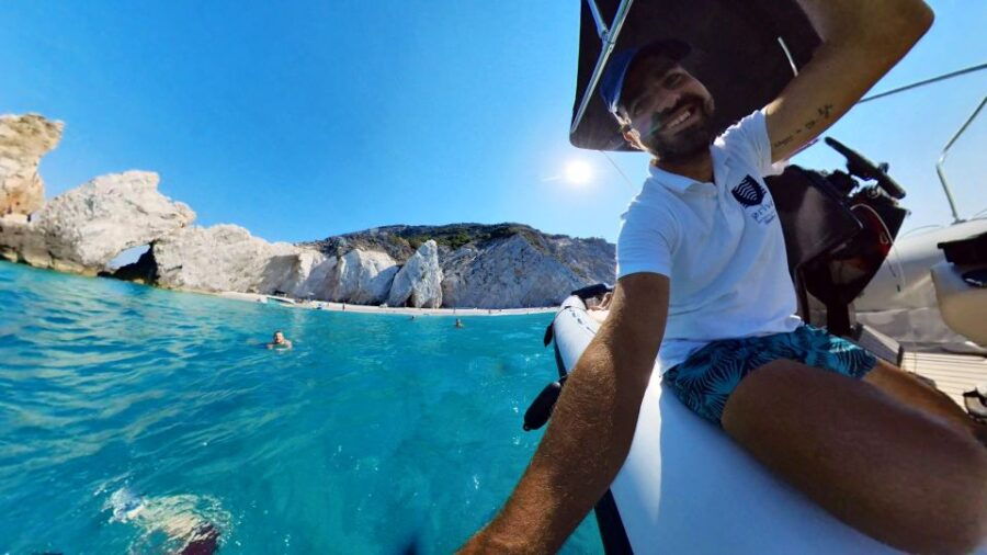 Skiathos: Private Day Cruise With a Speed Boat Around Island