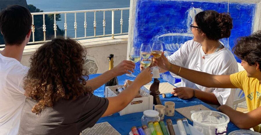 Sorrento Peninsula: Fresco Painting & Aperitivo Seaview
