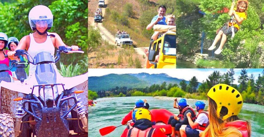 Super Combo: Rafting, Quad or Buggy Ride, Zipline, Jeep Tour