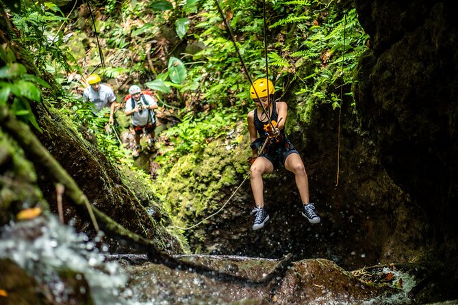 Thrilling Waterfall Rappelling Adventure in La Fortuna