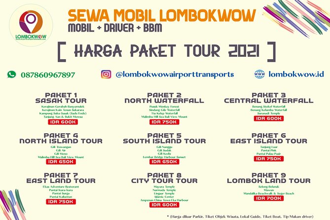 Transport & Tour Activities Pick up and Drop off