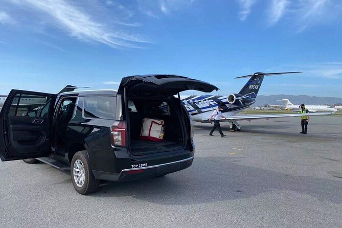 Winery and Vineyard Transportation in Luxury Full Size Black SUV