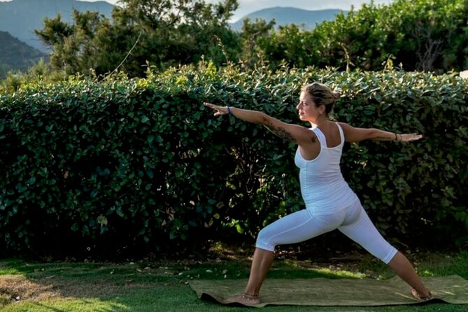 Yoga Lesson on the Lawn by the Pool in Villasimius - Event Overview