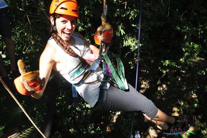 Zip Lining, Rappel and a Tarzan Swing