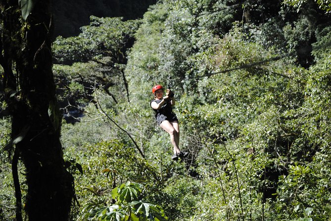 Ziplining in Puntzan Adventure Park in Baños
