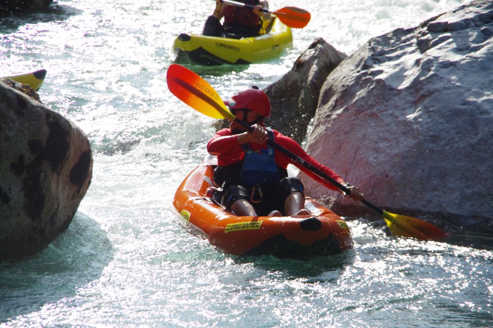 Bovec: Half-Day Kayaking Trip Down the Soča - Tour Guide Commentary and Group Size