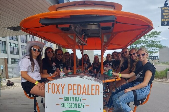 Foxy Pedaler Green Bay Party Bike Private Tour - Tour Overview
