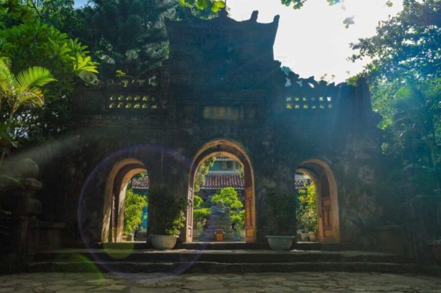 From Hoi An: Explore Marble Mountain and My Son Holy Land