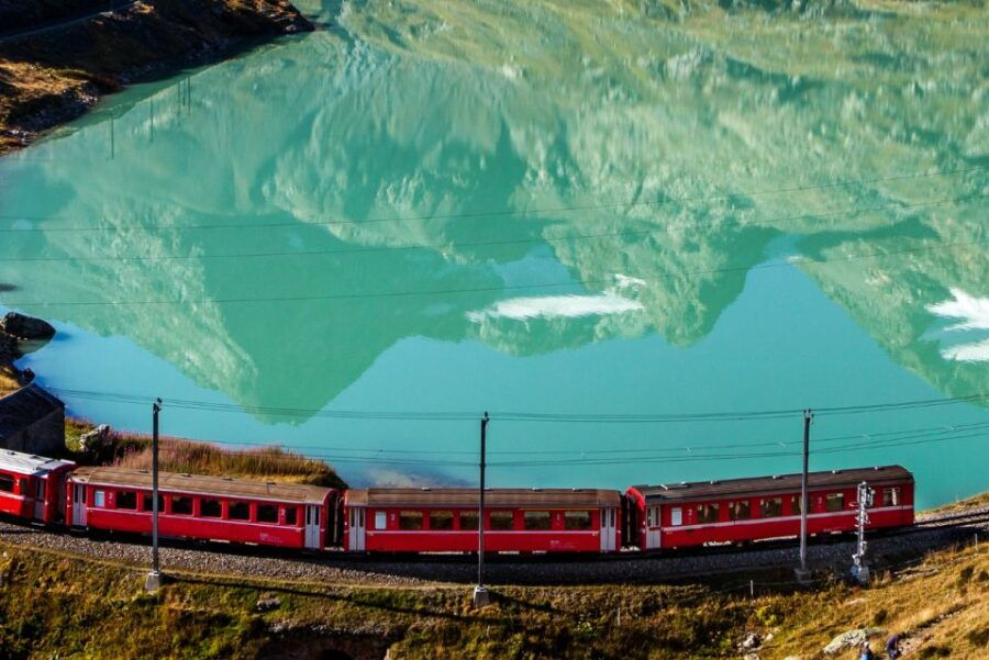 From Tirano: Bernina Train Ticket With Winery Tasting