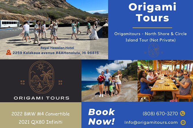 Origamitours North Shore & Circle Island Tour (Not Private) - Pricing Information
