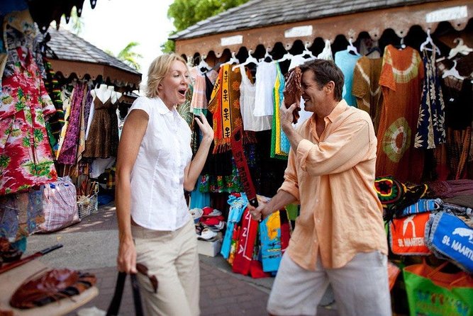 Shopping in Marigot and Philipsburg Ending at Great Bay Beach - Shopping at West Indies Mall
