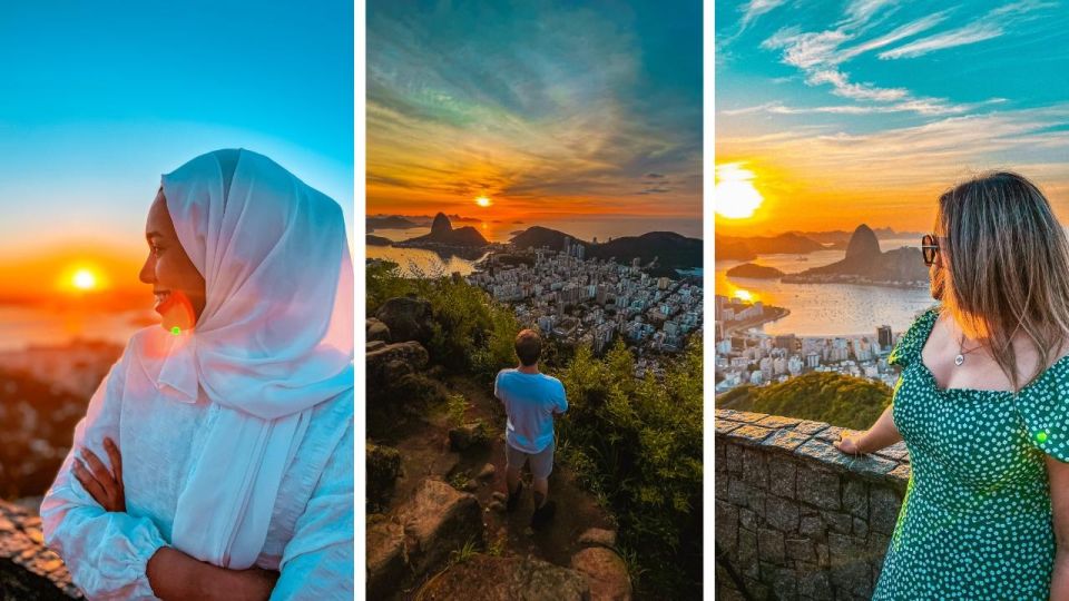 Sunrise at Dona Marta Viewpoint Christ the Redeemer - Sunrise at Mirante Dona Marta
