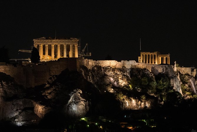 Athens Night Sightseeing Tour With Greek Dinner Show - Spectacular Athens Landmarks at Night