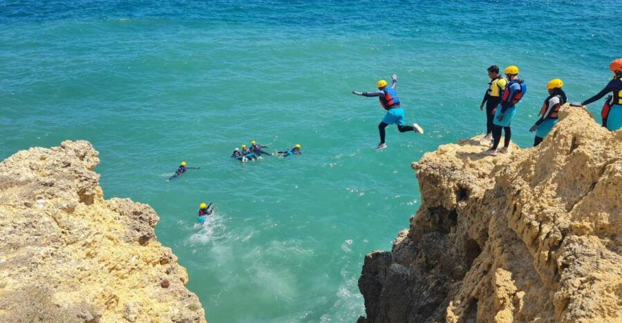 Albufeira: Guided Coasteering Tour With Cliff Jumping