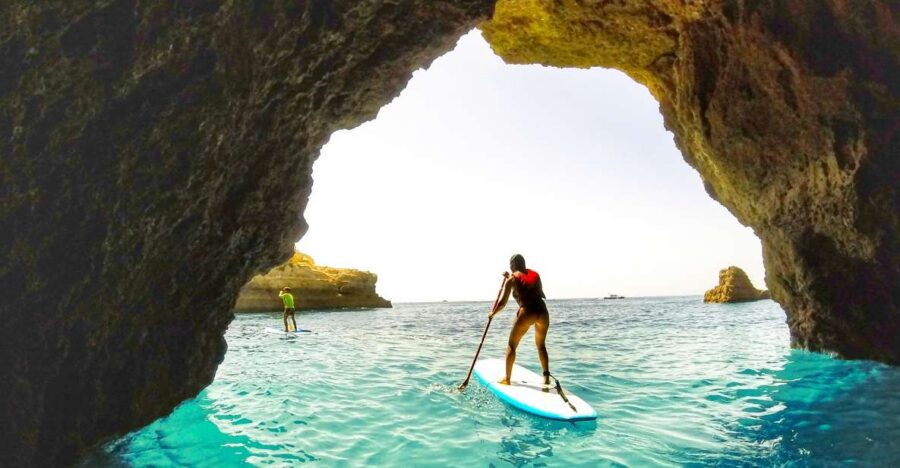 Albufeira: Stand-Up Paddle Caves and Private Beaches Tour