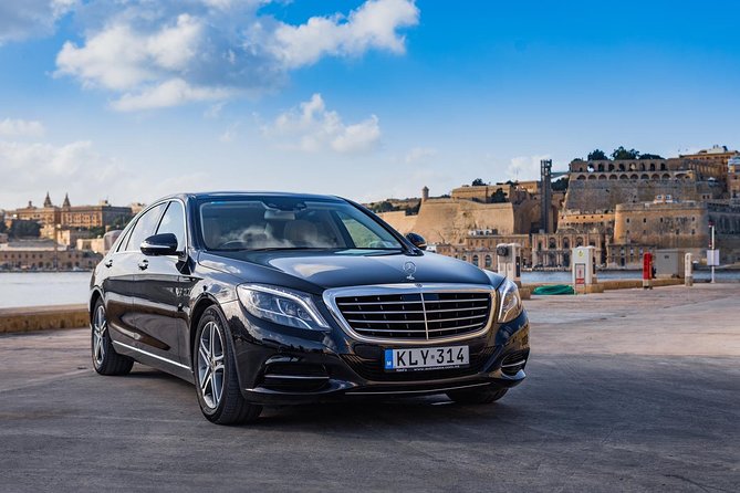 Departure Private Transfer From Malta City to Malta Airport MLA by Luxury Car
