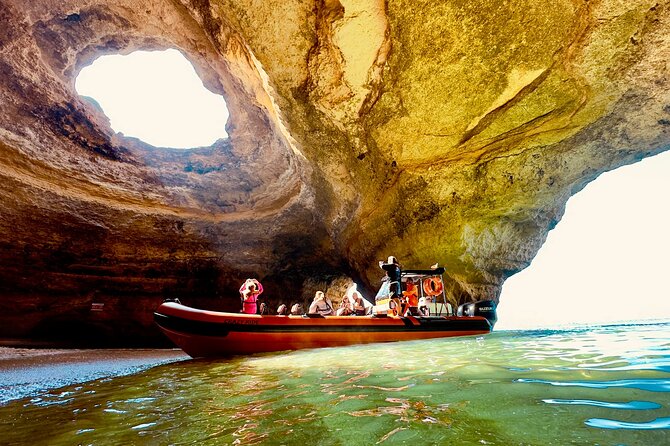 Fast Adventure to the Benagil Caves on a Speedboat – Starting at Lagos