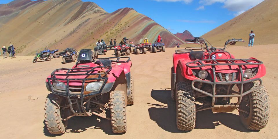 From Cuzco: Raimbow Mountain in ATV Quad Bikes Food - Good To Know