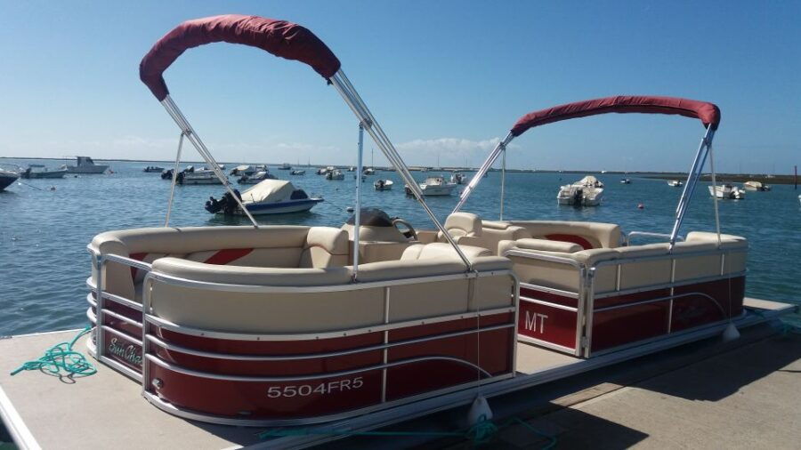 From Faro: Ria Formosa Islands Sunset Catamaran Cruise