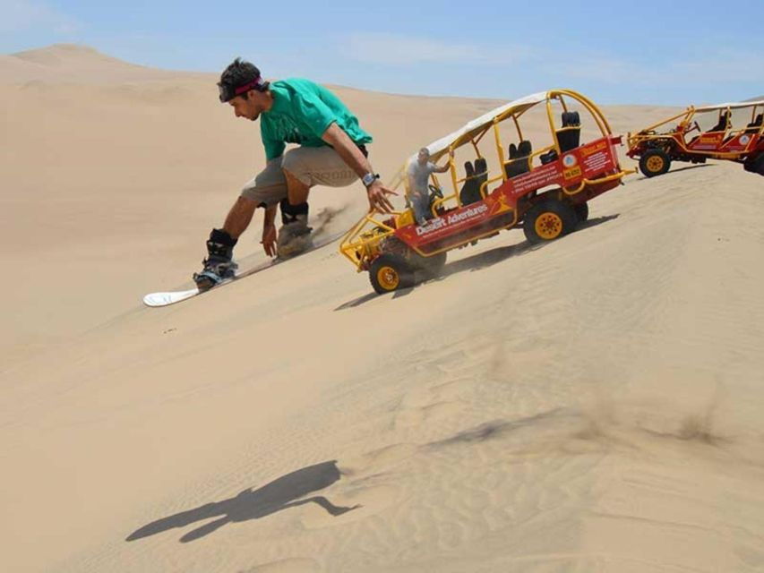 From Huacachina: Buggy and Sandboard in the Dunes