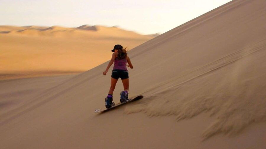 From Huacachina: Sunset Sandboard and Buggy in the Dunes