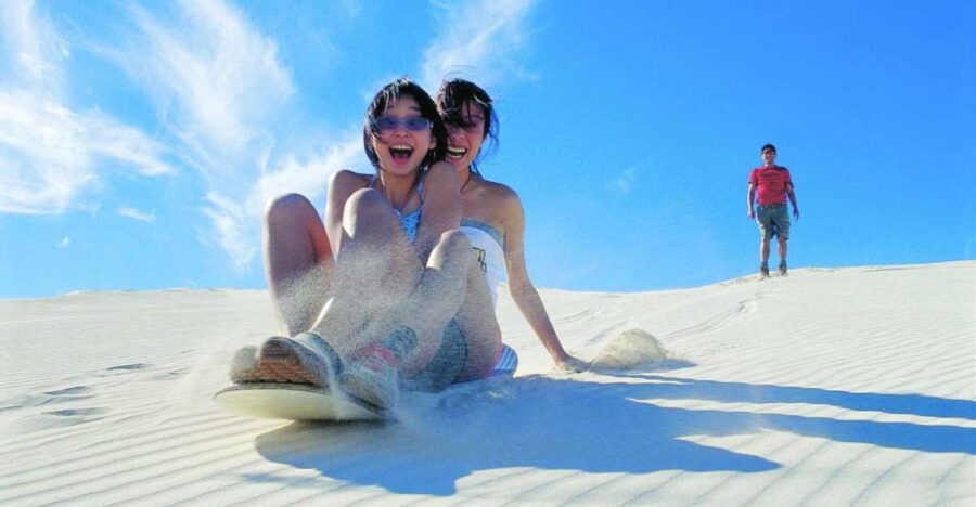 From Paracas: Mini Buggy Tour & Sandboarding at Oasis