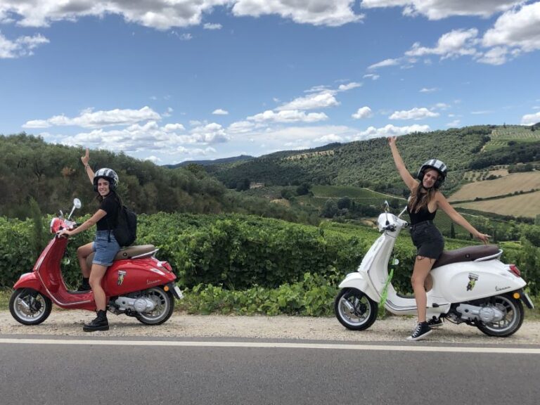 From San Gimignano: Chianti Half-Day Vespa Tour With Lunch