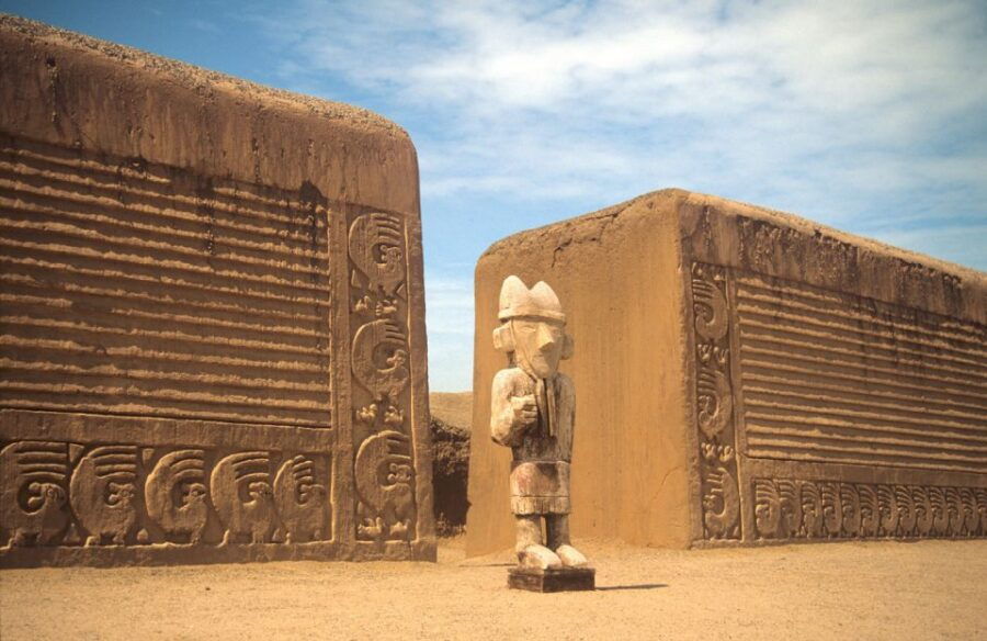 From Trujillo: Temple of the Moon and Sun and Chan Chan