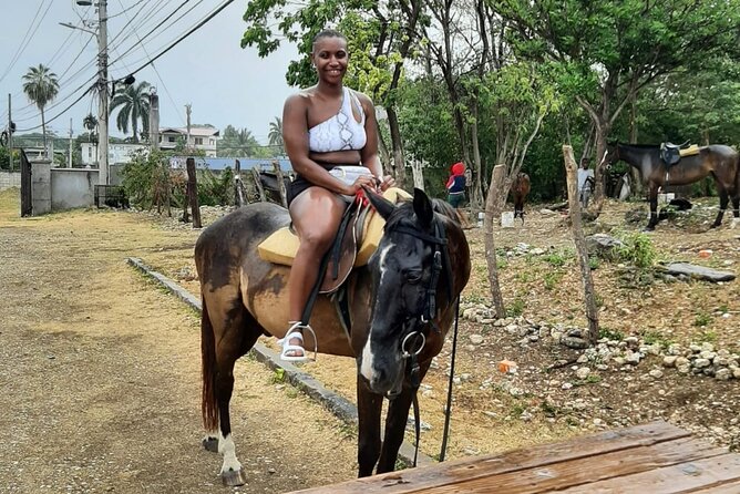 Horseback Riding and Blue Hole Secret Falls Private Tour