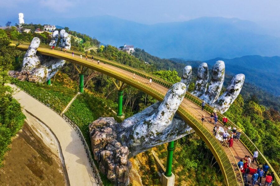 Hue To Hoi An by Private Car via Hai Van Pass, Golden Bridge
