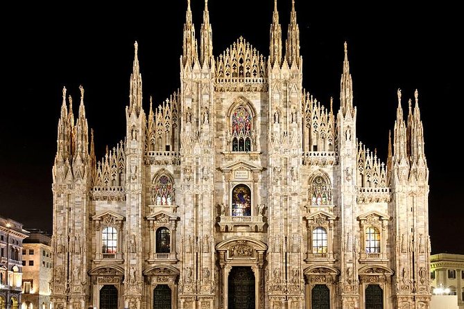 Illuminated Milan Tour of Must-See Sites for Kids & Families With Gelato & Pizza - Milans Iconic Landmarks at Night