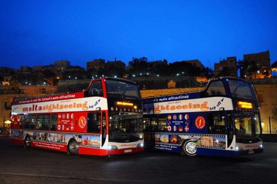 Malta By Night Open-Top Bus Tour Including 1-Hour Mdina Stop - Activity Details