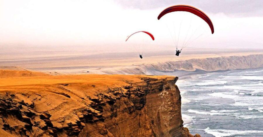 Paragliding Adventure: Soaring Over Paracas Reserve
