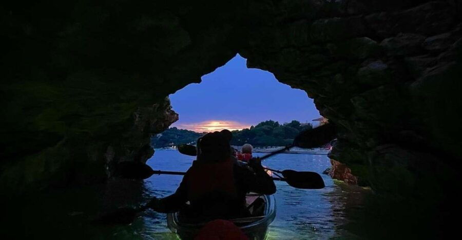 Pula: Clear Kayak Cave and Islands Guided Tour at Night - Good To Know