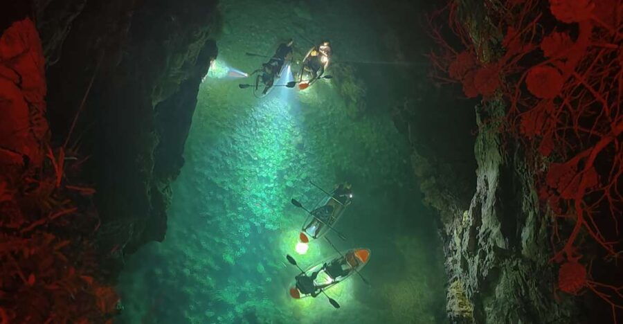 Pula: Istria Sea Canyon Illuminated Kayak Tour by Night - Activity Details